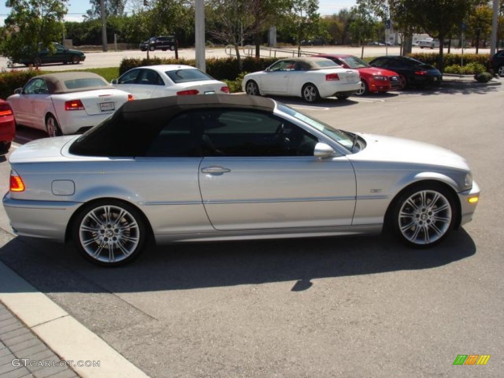 2002 3 Series 330i Convertible - Titanium Silver Metallic / Grey photo #7