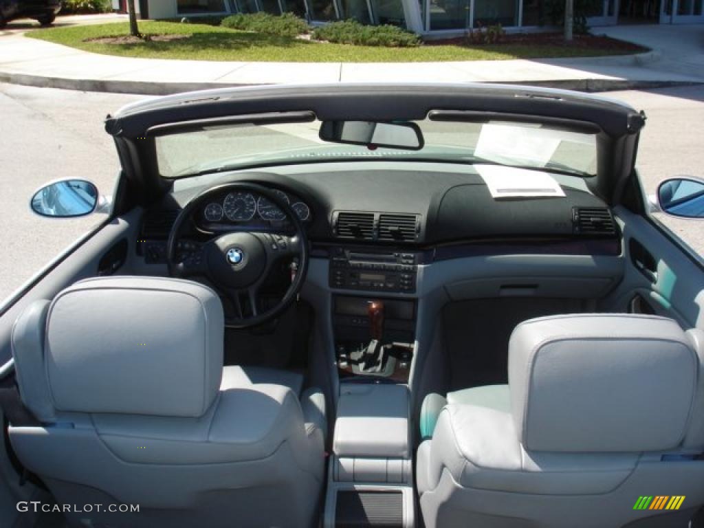 2002 3 Series 330i Convertible - Titanium Silver Metallic / Grey photo #14