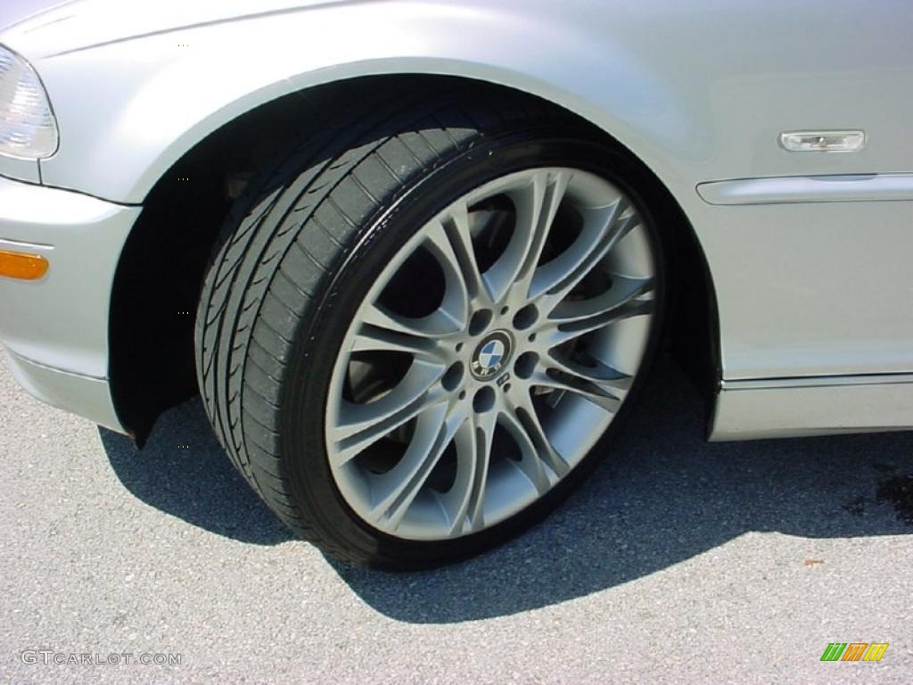 2002 3 Series 330i Convertible - Titanium Silver Metallic / Grey photo #29