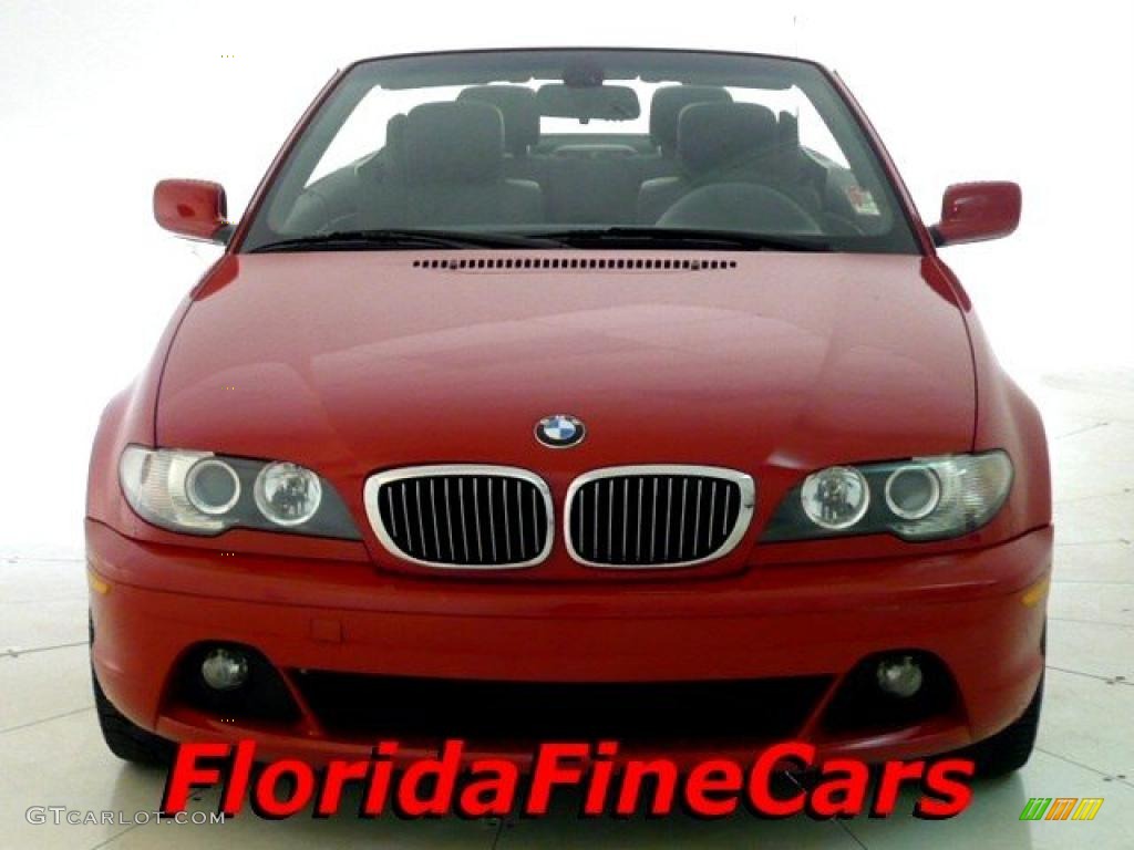 2004 3 Series 330i Convertible - Electric Red / Black photo #5