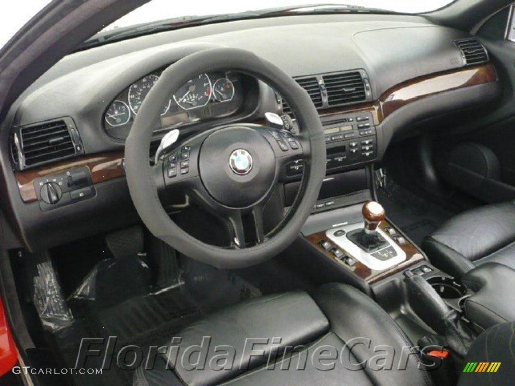 2004 3 Series 330i Convertible - Electric Red / Black photo #13