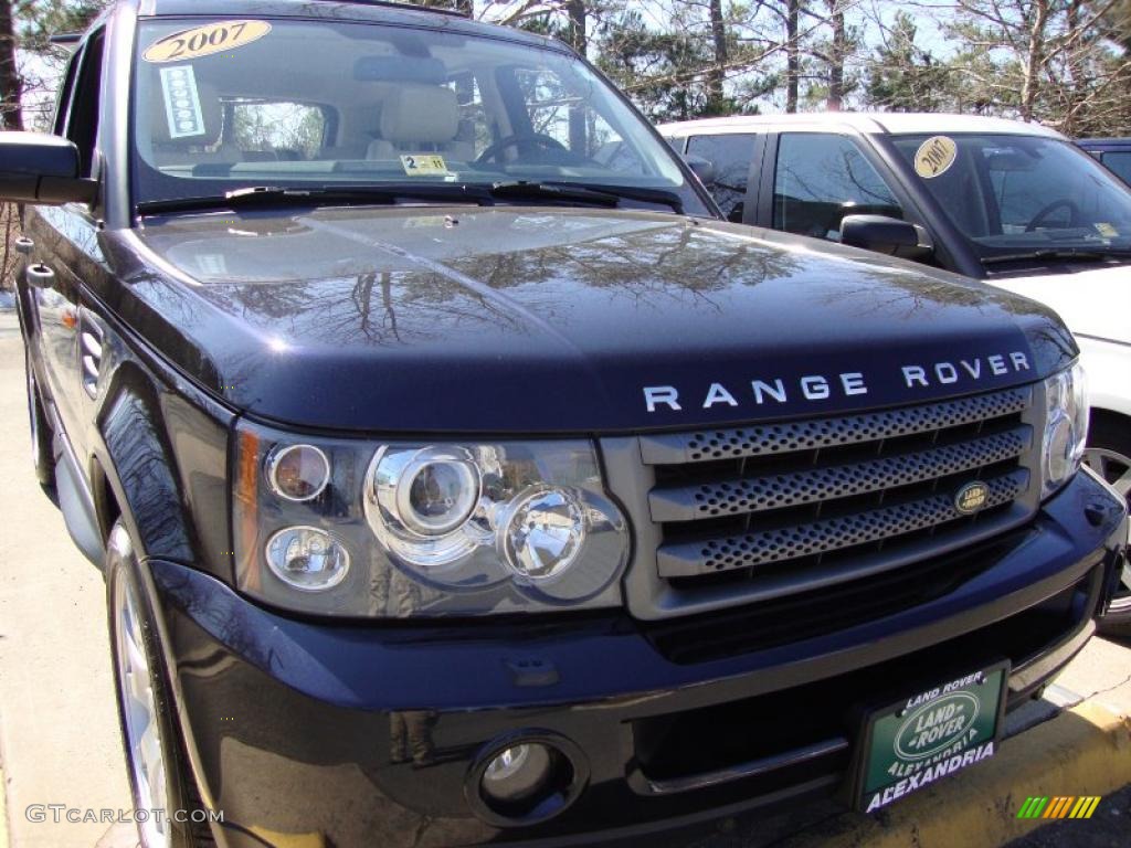 2007 Range Rover Sport HSE - Buckingham Blue Metallic / Ivory photo #10