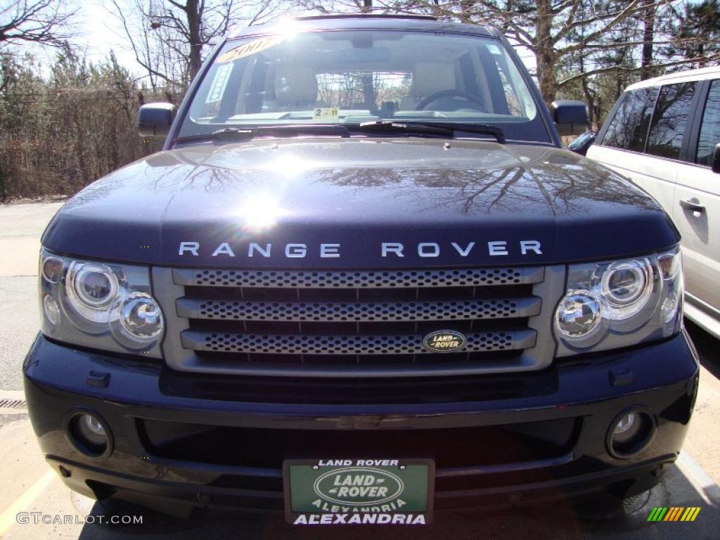 2007 Range Rover Sport HSE - Buckingham Blue Metallic / Ivory photo #11