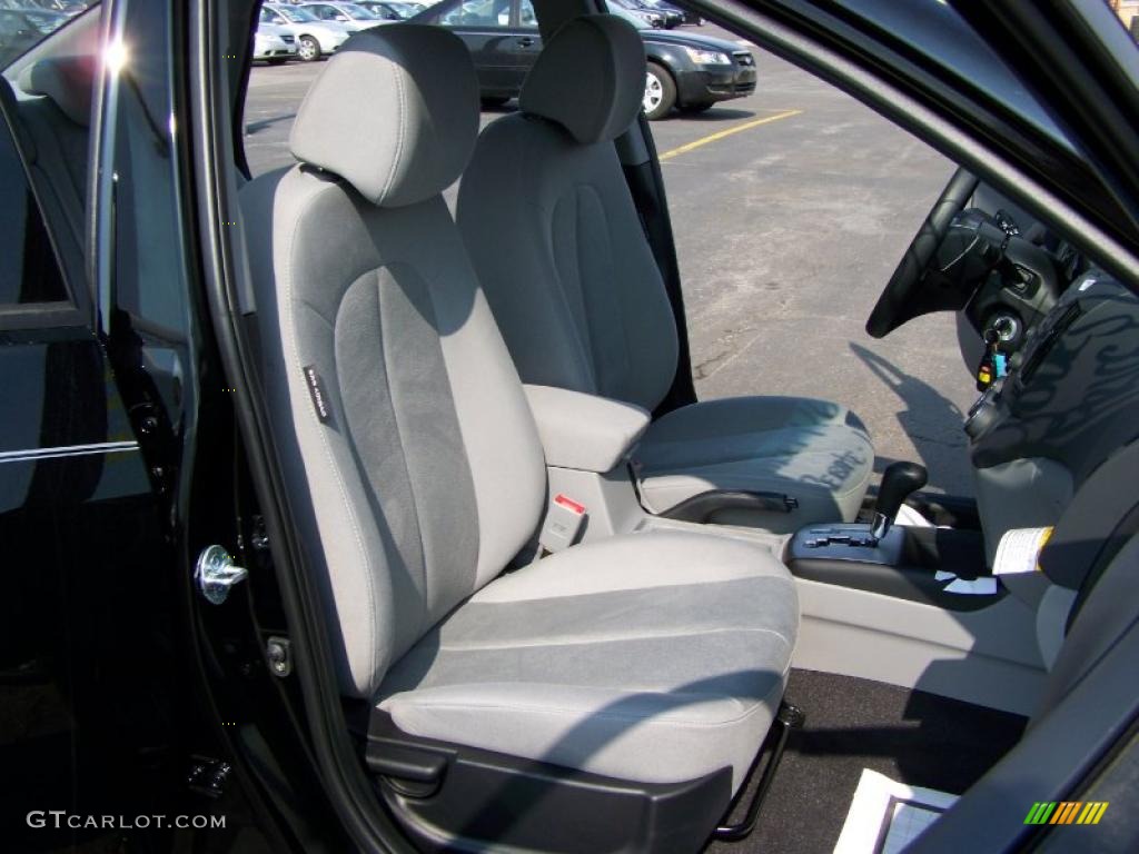 2010 Elantra GLS - Ebony Black / Gray photo #12