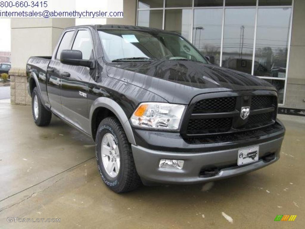 2010 Ram 1500 TRX Quad Cab - Brilliant Black Crystal Pearl / Dark Slate/Medium Graystone photo #4