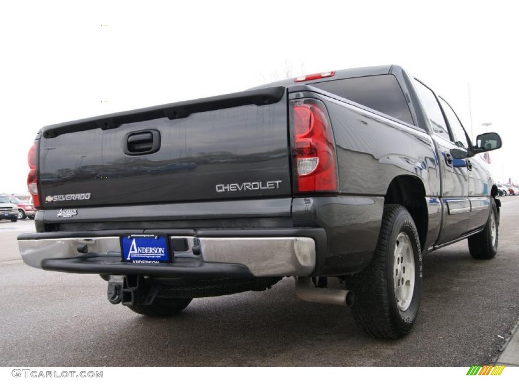 2004 Silverado 1500 LT Crew Cab - Dark Gray Metallic / Dark Charcoal photo #7