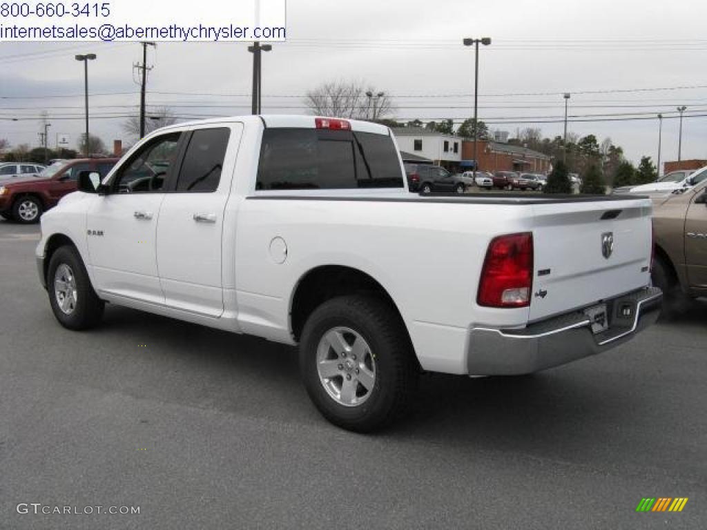 2010 Ram 1500 SLT Quad Cab - Stone White / Dark Slate/Medium Graystone photo #2