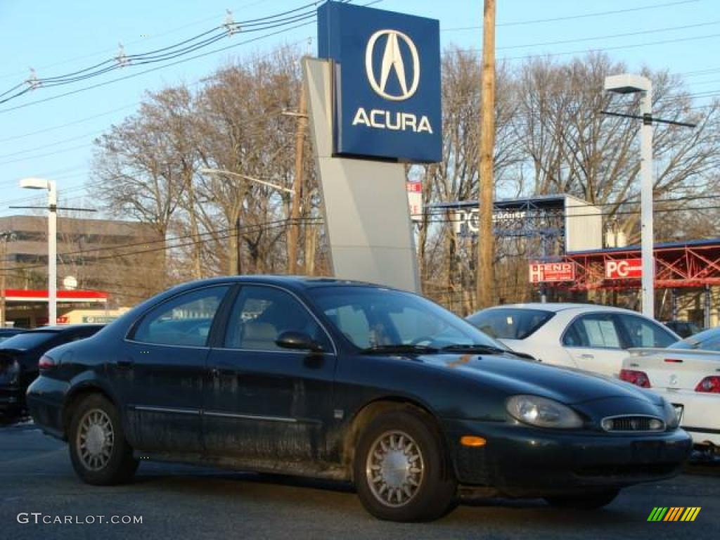 1998 Sable LS Sedan - Dark Satin Green Metallic / Prairie Tan photo #1
