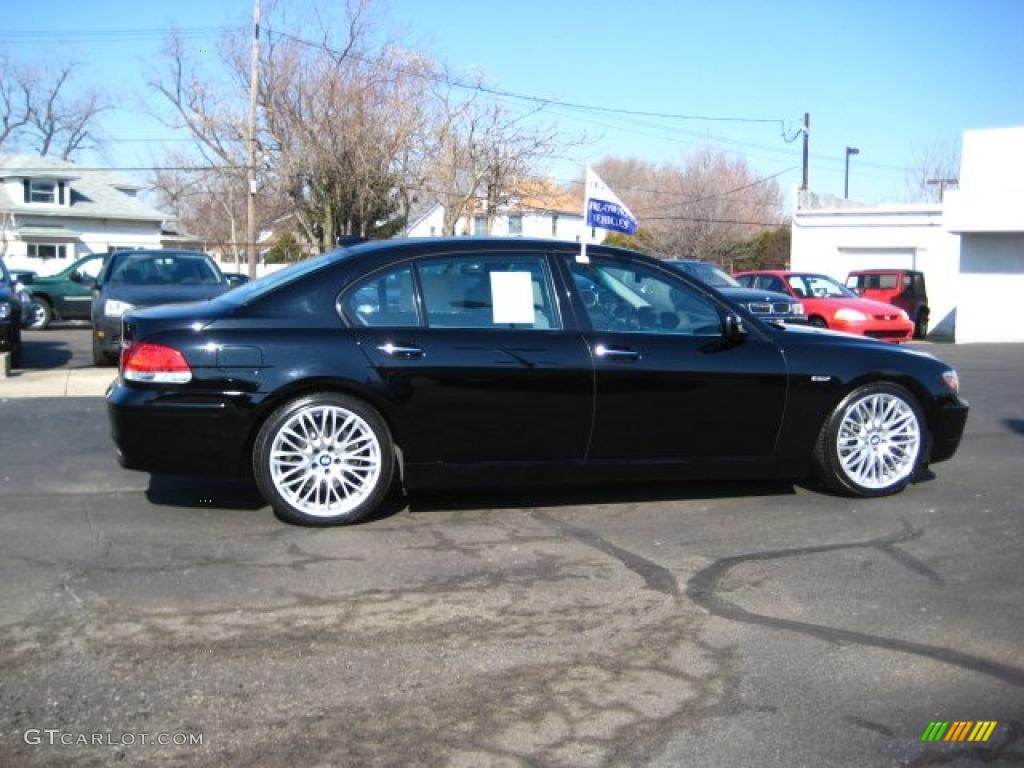 2007 7 Series 750Li Sedan - Jet Black / Flannel Grey photo #6