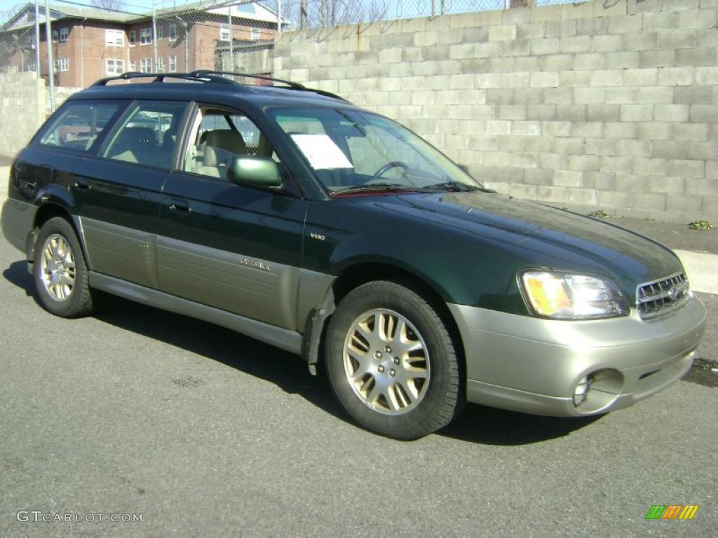 2001 Outback VDC Wagon - Timberline Green Metallic / Beige photo #5