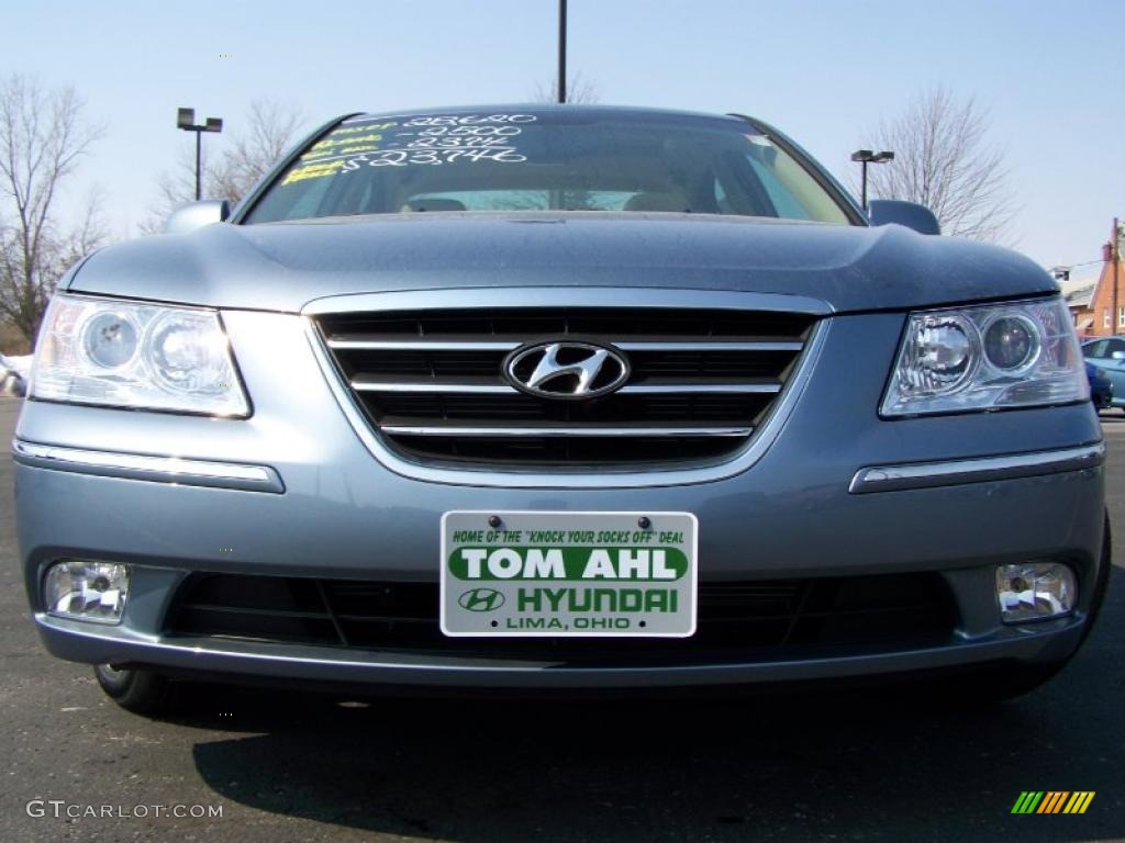 2010 Sonata Limited V6 - Medium Silver Blue / Camel photo #3