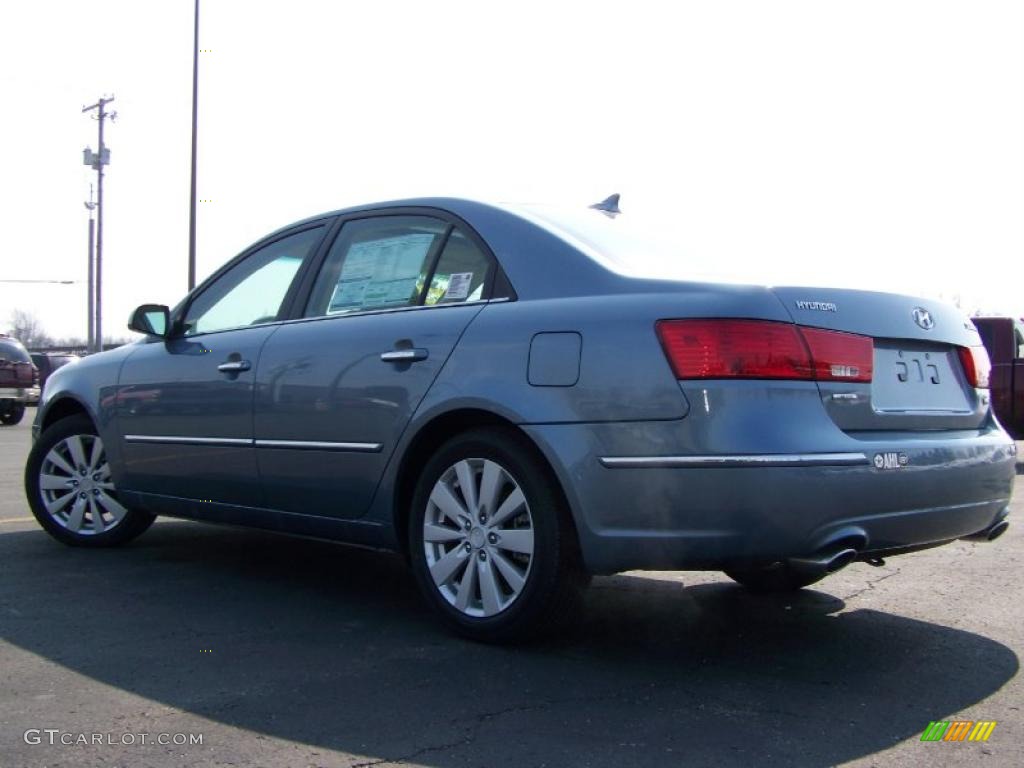 2010 Sonata Limited V6 - Medium Silver Blue / Camel photo #4