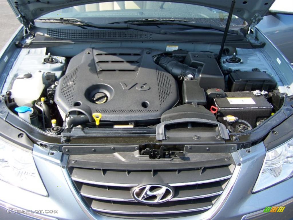2010 Sonata Limited V6 - Medium Silver Blue / Camel photo #18