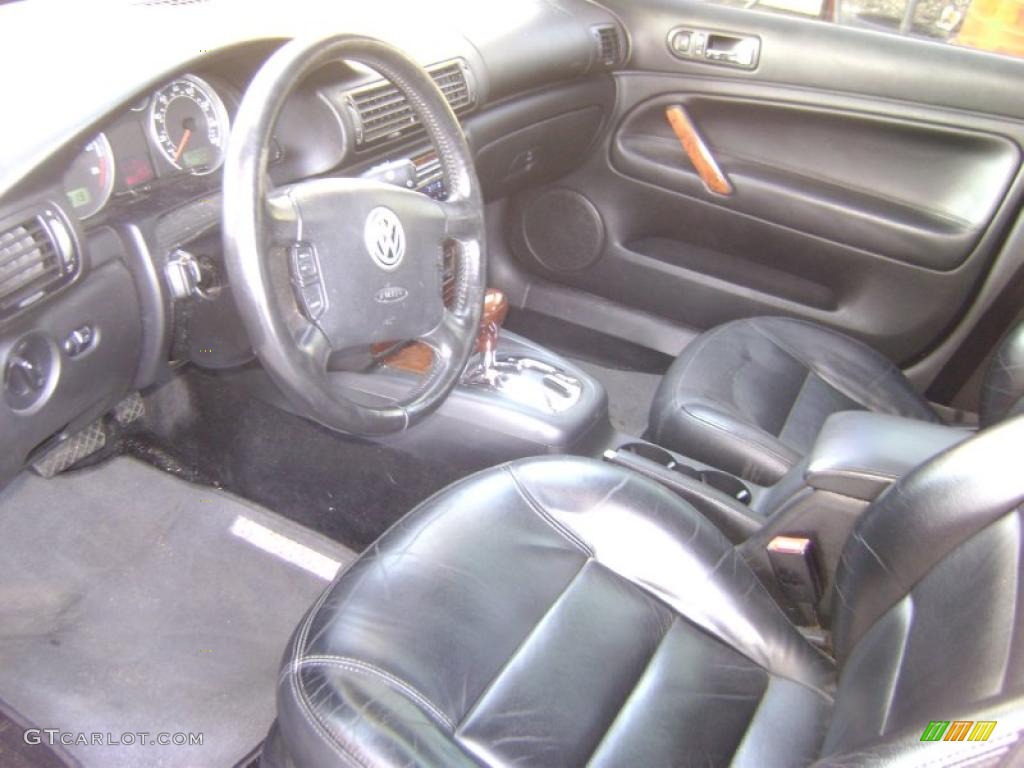 2001 Passat GLX Sedan - Black Magic Pearl / Black photo #8
