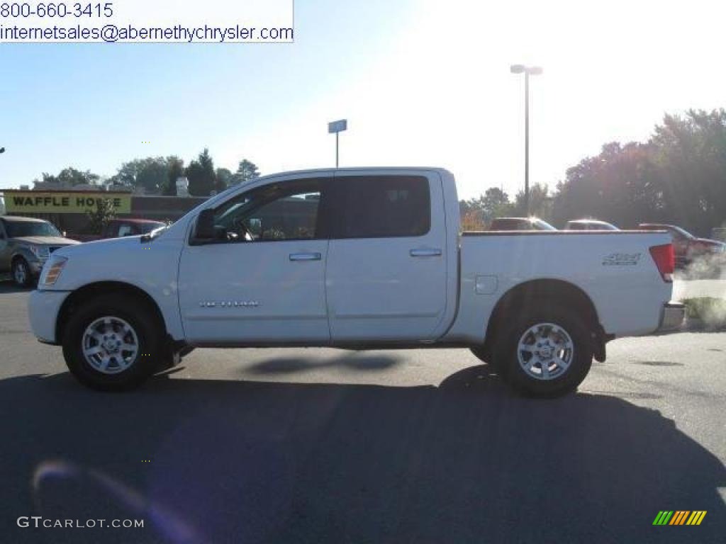 White Nissan Titan