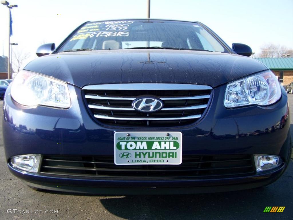 2010 Elantra GLS - Regatta Blue / Gray photo #2