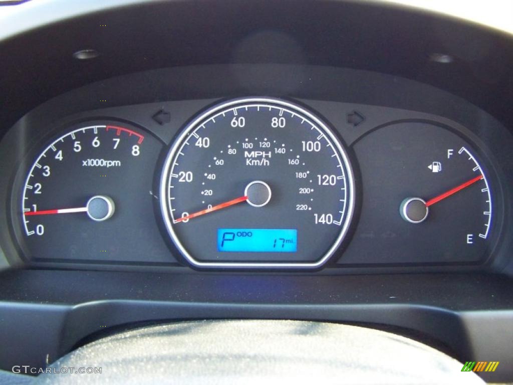 2010 Elantra GLS - Regatta Blue / Gray photo #17