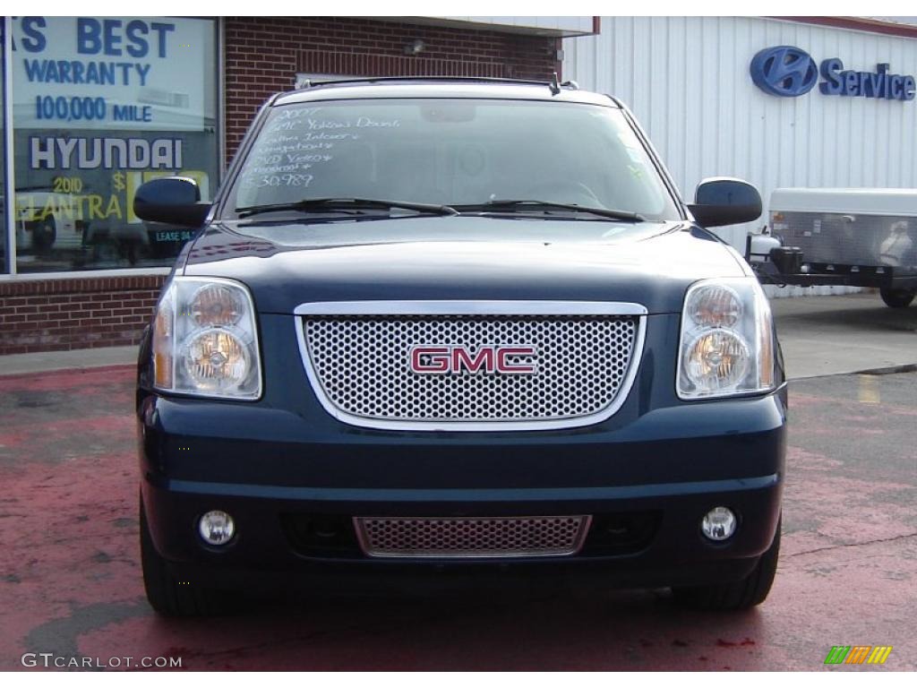 2007 Yukon Denali AWD - Blue-Green Crystal / Ebony Black photo #7