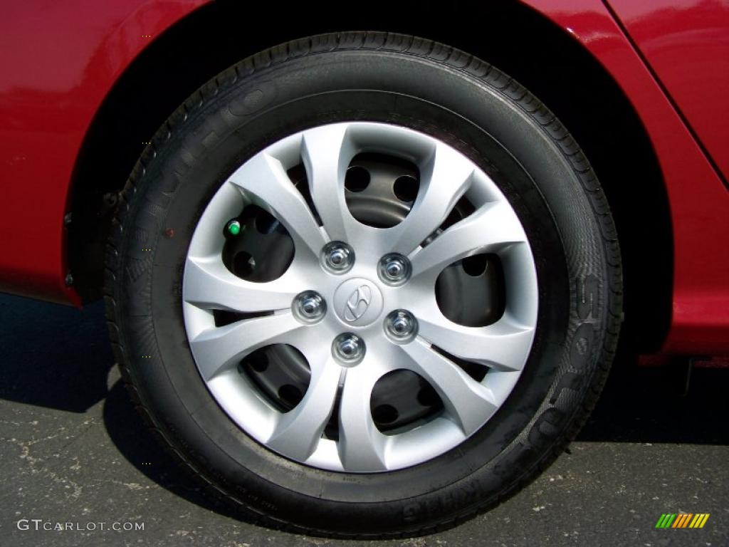 2010 Elantra GLS - Apple Red Pearl / Beige photo #8