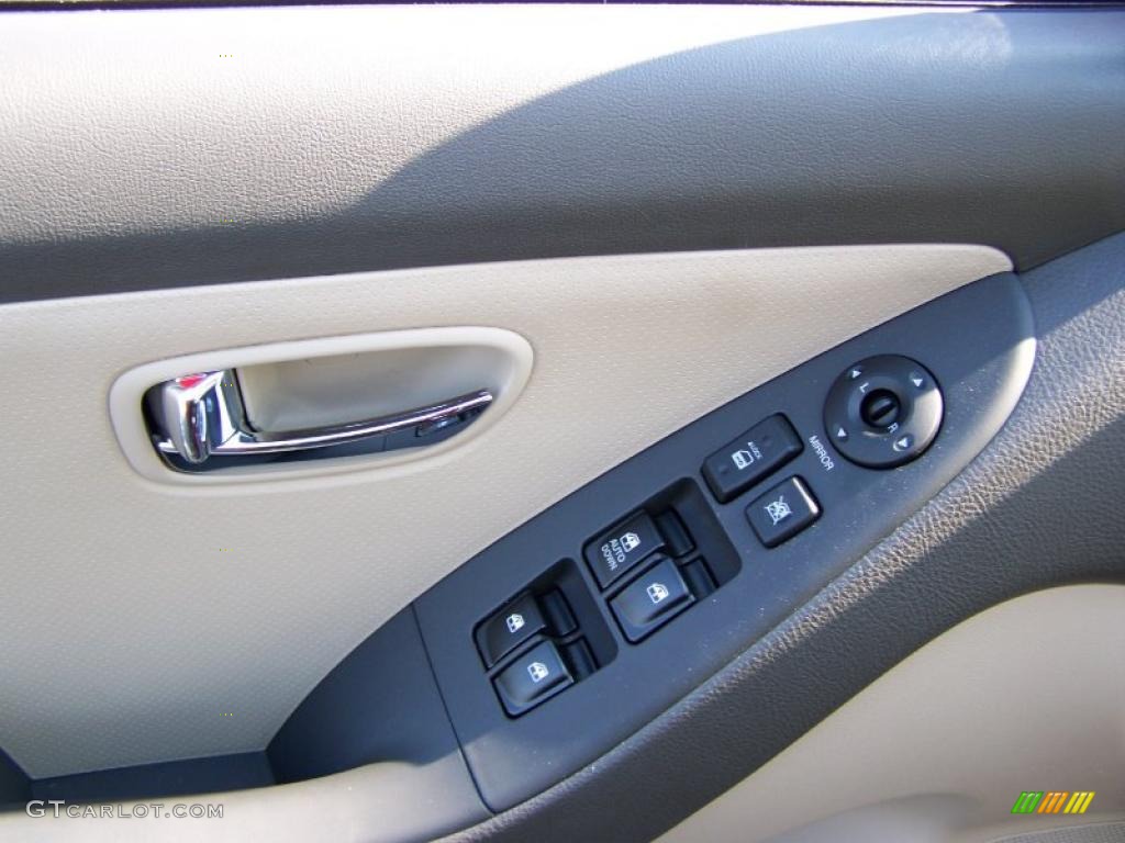 2010 Elantra GLS - Apple Red Pearl / Beige photo #10