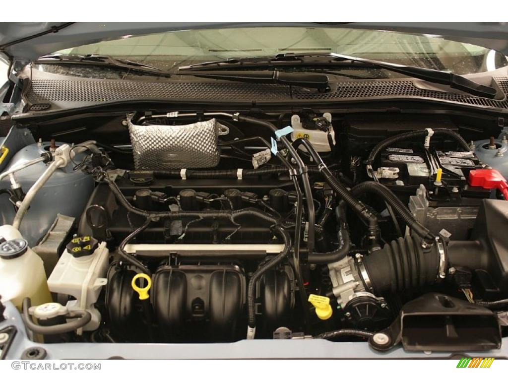 2009 Focus SE Sedan - Light Ice Blue Metallic / Medium Stone photo #21