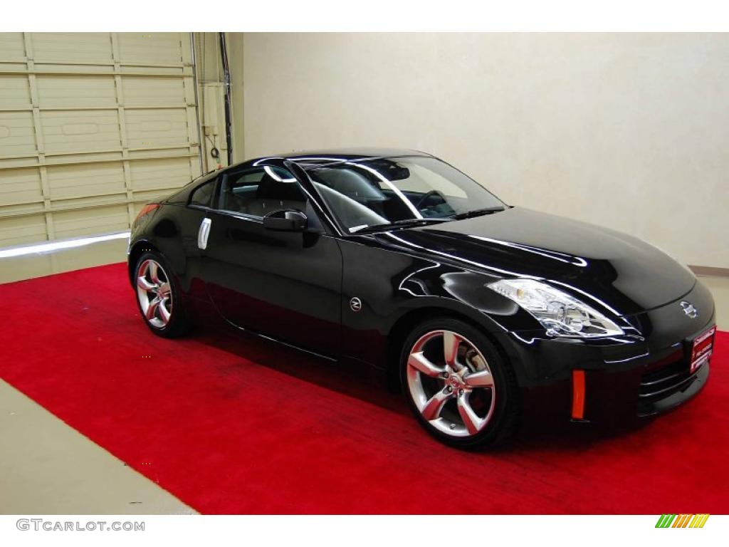 2008 350Z Touring Coupe - Magnetic Black / Charcoal photo #1
