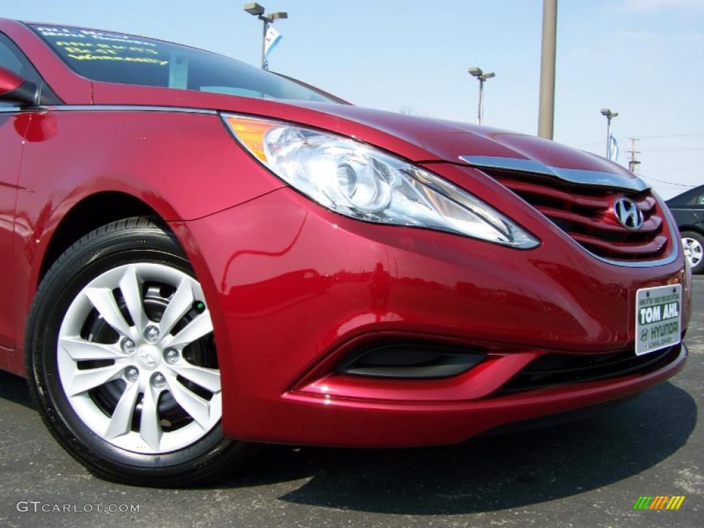 2011 Sonata GLS - Venetian Red / Camel photo #2