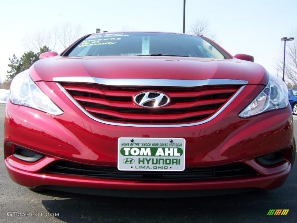 2011 Sonata GLS - Venetian Red / Camel photo #3
