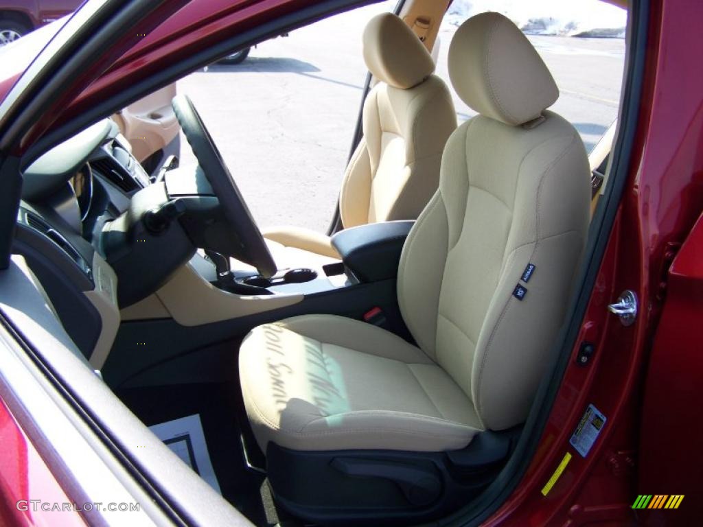 2011 Sonata GLS - Venetian Red / Camel photo #9
