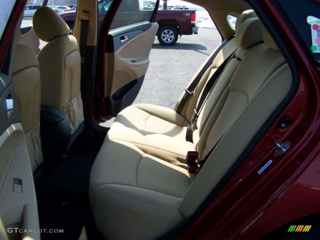 2011 Sonata GLS - Venetian Red / Camel photo #11