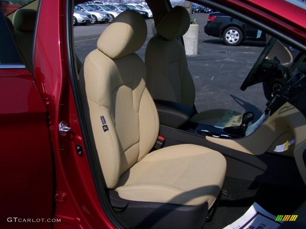 2011 Sonata GLS - Venetian Red / Camel photo #13