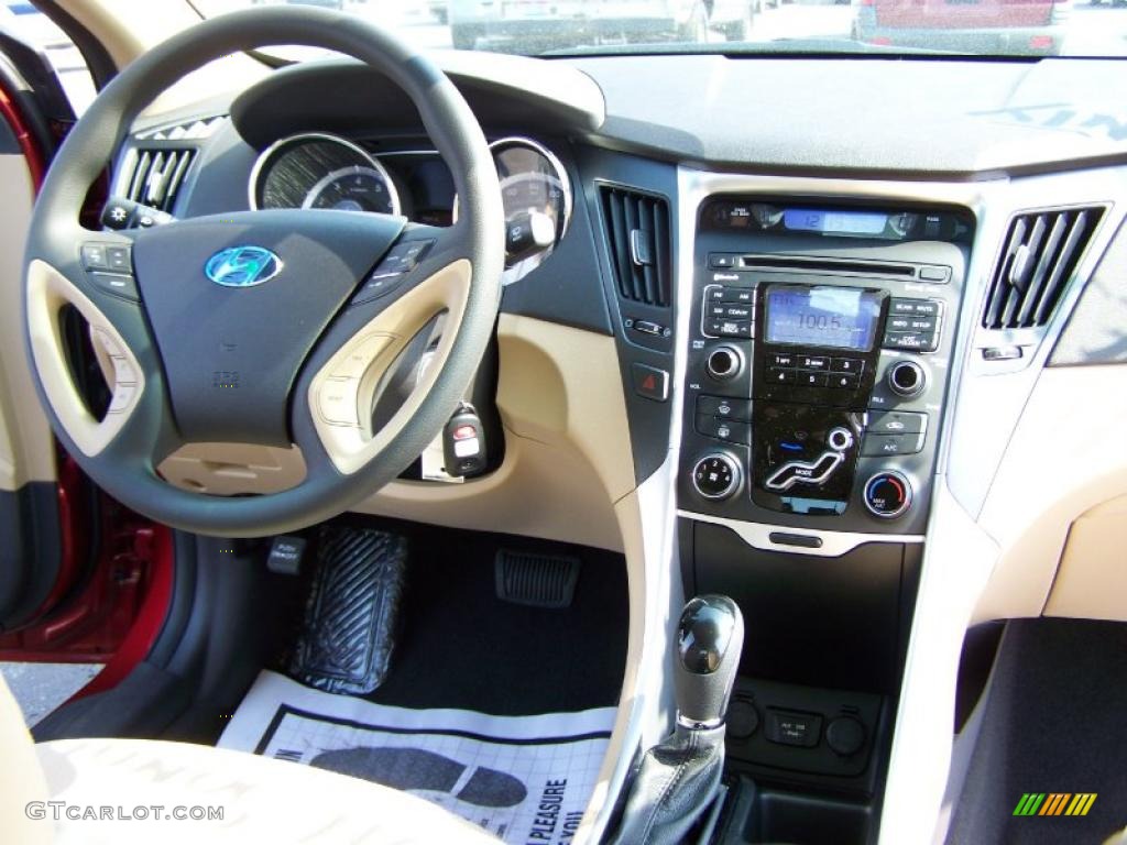 2011 Sonata GLS - Venetian Red / Camel photo #14