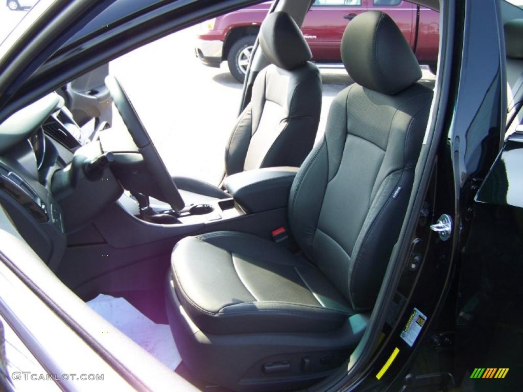 2011 Sonata Limited - Midnight Black / Black photo #9