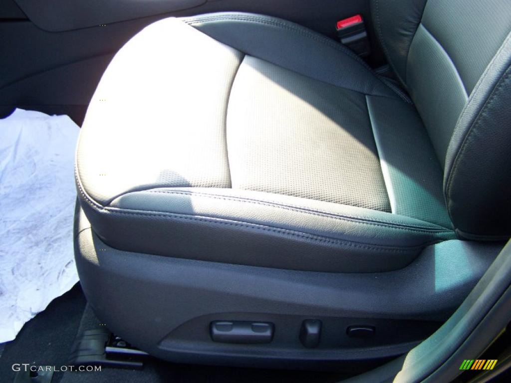 2011 Sonata Limited - Midnight Black / Black photo #11