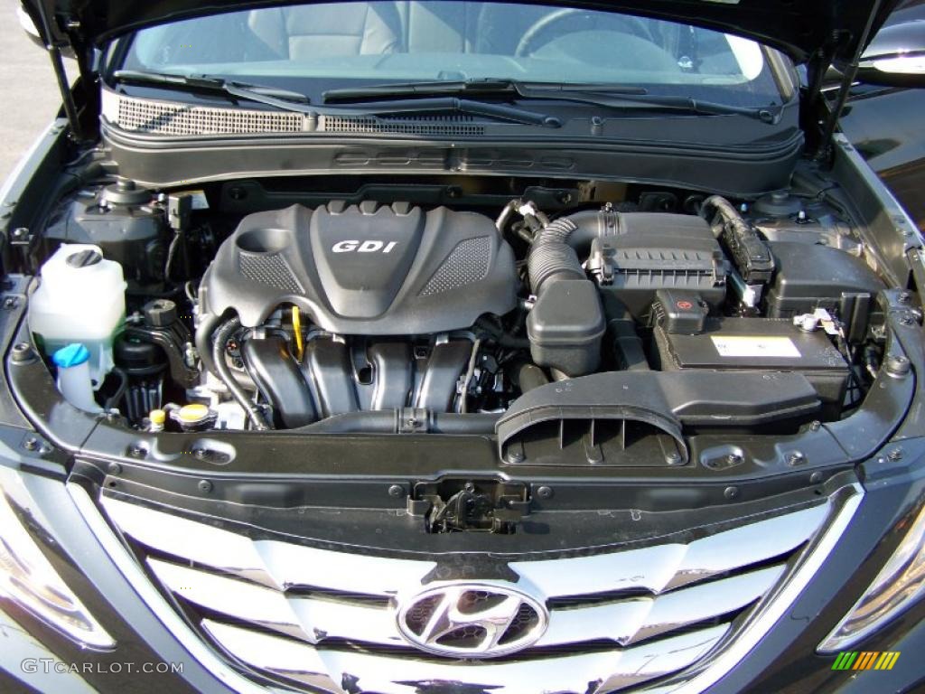 2011 Sonata Limited - Midnight Black / Black photo #18