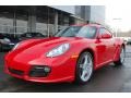 2010 Guards Red Porsche Cayman S  photo #1