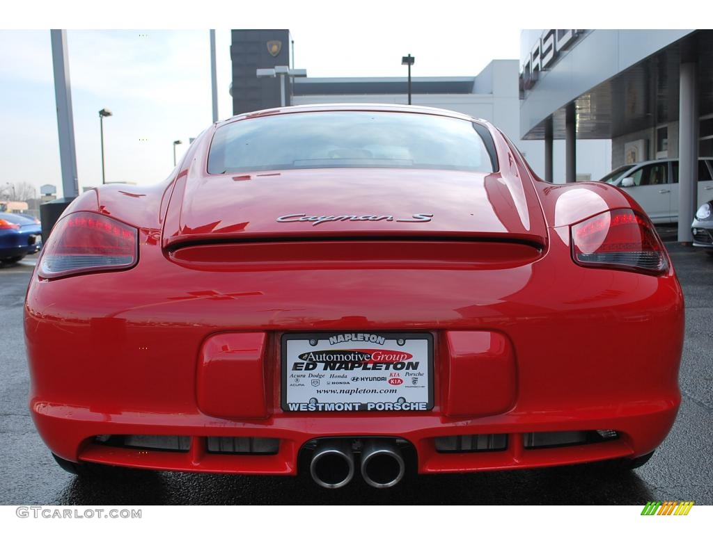 2010 Cayman S - Guards Red / Black photo #6
