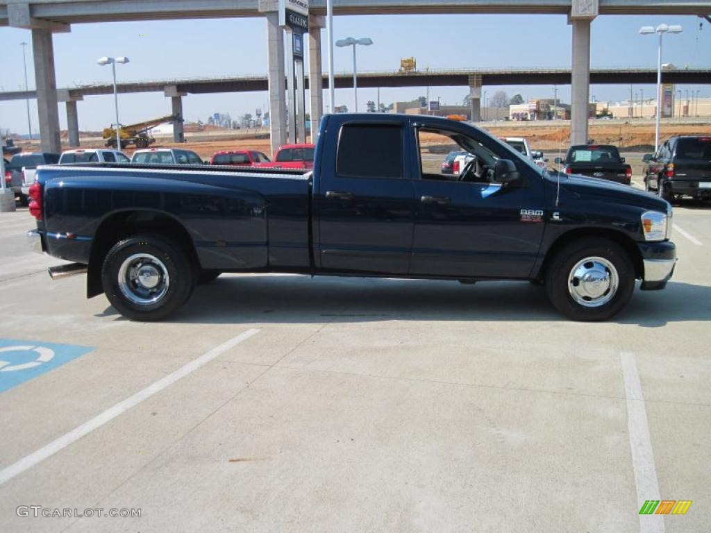 2007 Ram 3500 Lone Star Quad Cab Dually - Patriot Blue Pearl / Medium Slate Gray photo #4