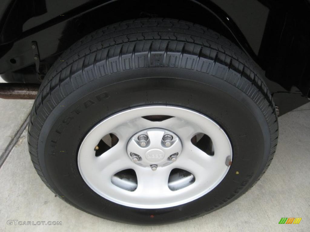 2003 Wrangler Sport 4x4 - Stone White / Dark Slate Gray photo #7
