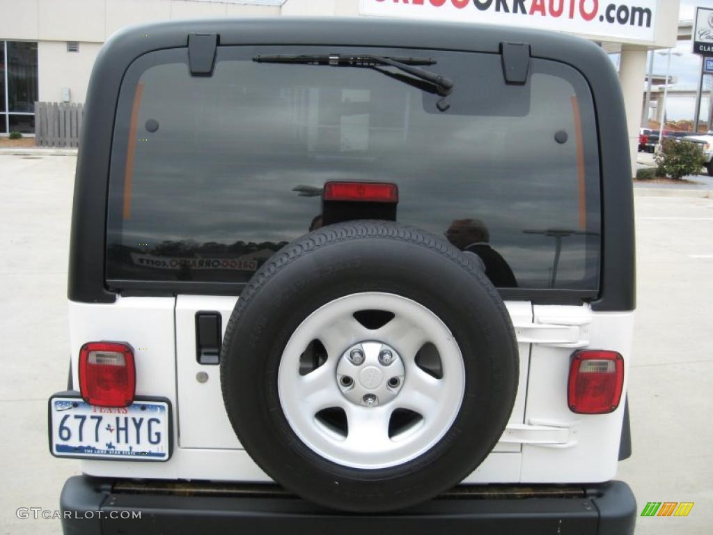 2003 Wrangler Sport 4x4 - Stone White / Dark Slate Gray photo #8