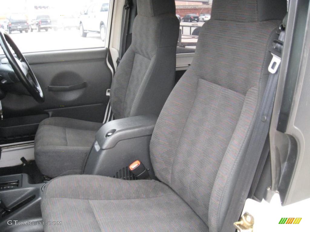 2003 Wrangler Sport 4x4 - Stone White / Dark Slate Gray photo #10
