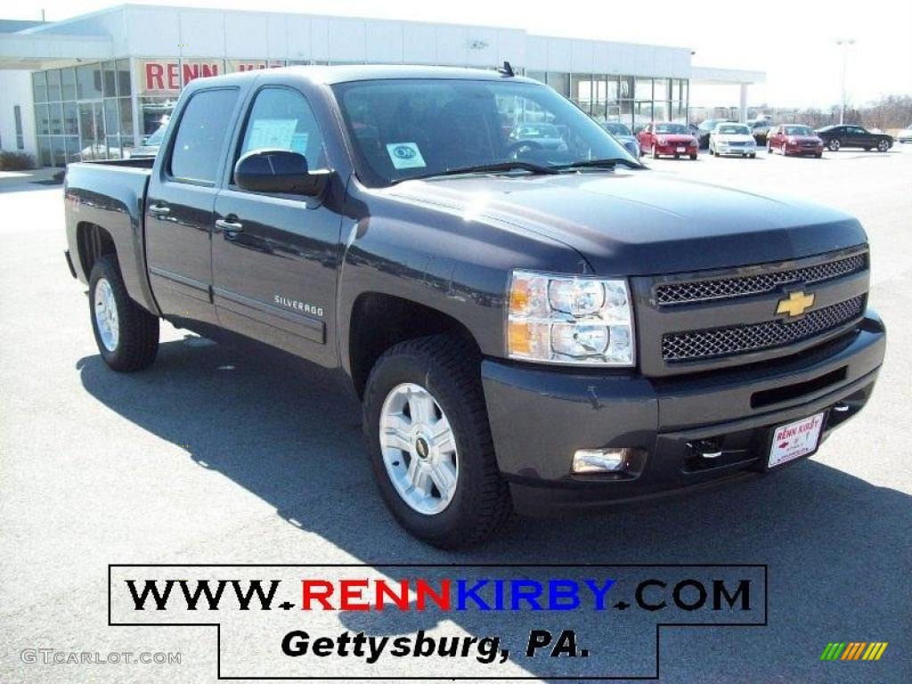 2010 Silverado 1500 LT Crew Cab 4x4 - Taupe Gray Metallic / Ebony photo #1