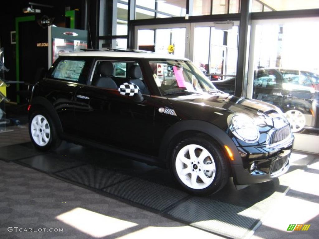 2010 Cooper S Hardtop - Midnight Black Metallic / Grey/Carbon Black photo #1