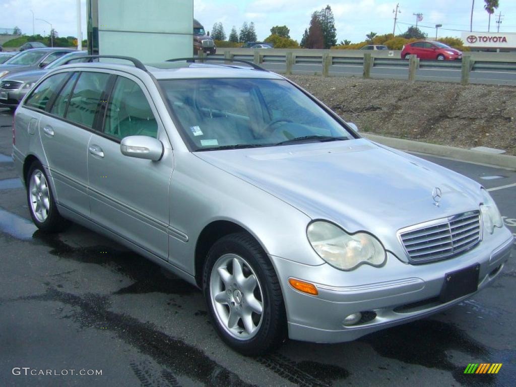 2002 C 320 Wagon - Brilliant Silver Metallic / Ash photo #1