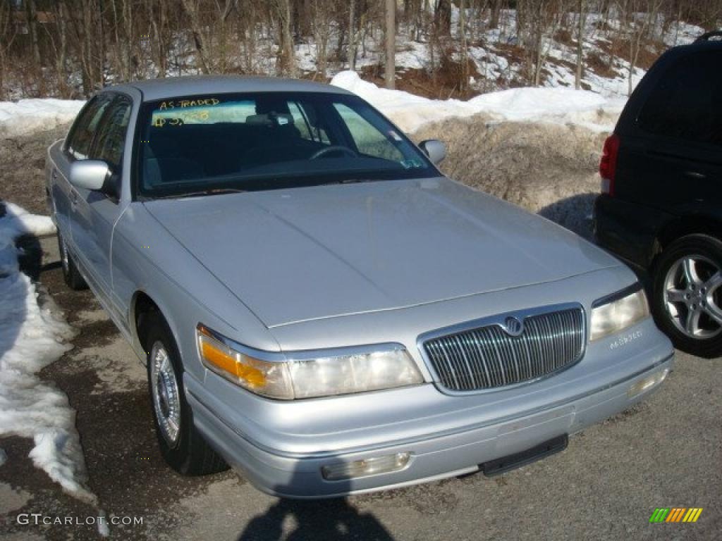 1997 Grand Marquis GS - Silver Frost Metallic / Slate Blue photo #1
