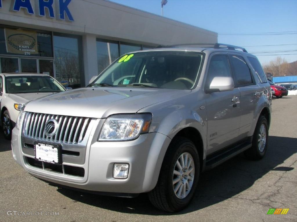 2008 Mariner V6 Premier 4WD - Silver Metallic / Greystone/Stone photo #2