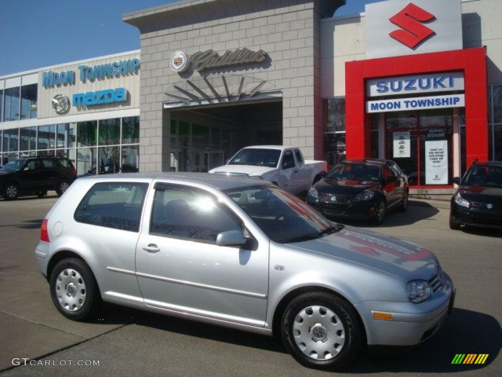 2003 Golf GL TDI 2 Door - Reflex Silver / Black photo #1