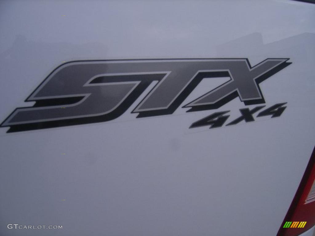 2005 F150 STX Regular Cab 4x4 - Oxford White / Medium Flint Grey photo #11