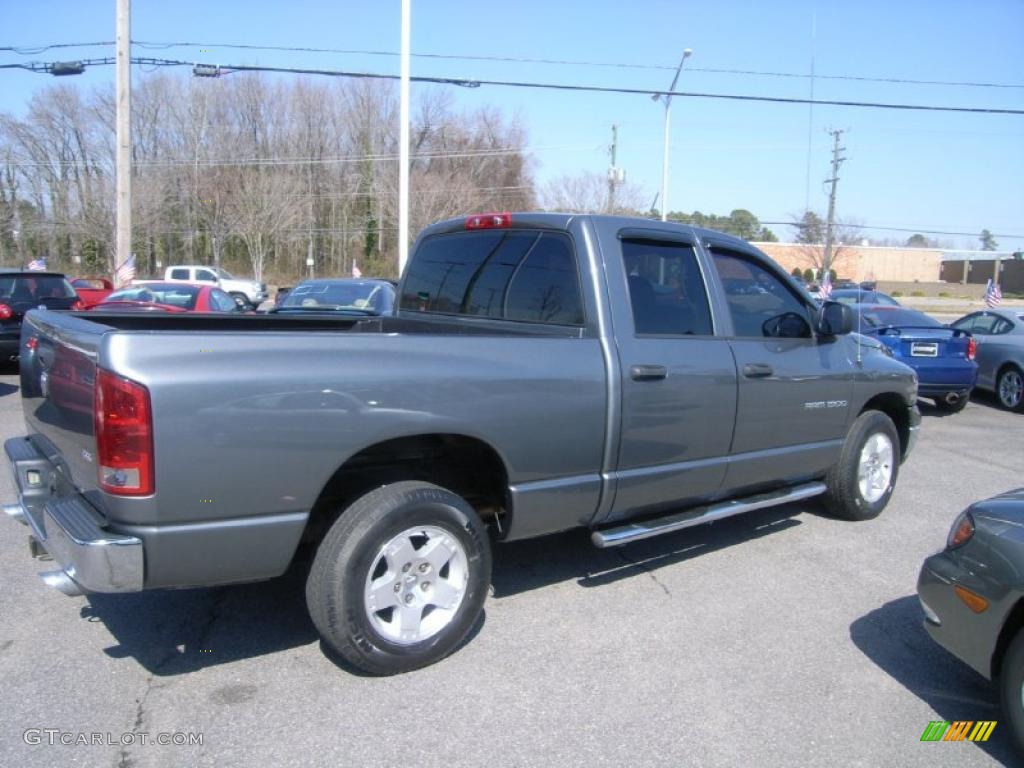 2005 Ram 1500 SLT Quad Cab - Bright Silver Metallic / Dark Slate Gray photo #7