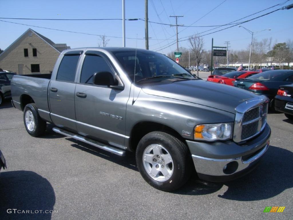 2005 Ram 1500 SLT Quad Cab - Bright Silver Metallic / Dark Slate Gray photo #8